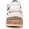 imageDr Scholls Womens Once Twice Wedge SandalWhiteCork