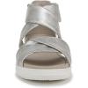imageDr Scholls Womens Time Off Fun Flat SandalSilver Smooth