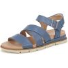 imageDr Scholls Shoes Womens Timeless Life Flat SandalBlue Horizon Smooth