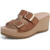 imageDr Scholls Womens Cali Breeze Wedge Sandal Honey Brown 75 M