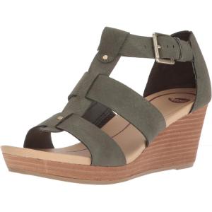 imageDr Scholls Shoes Womens Barton Wedge Platform SandalGreen Snake Print