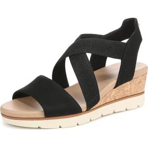 imageDr Scholls Shoes Womens Just Cute Wedge SandalBlack Fabric