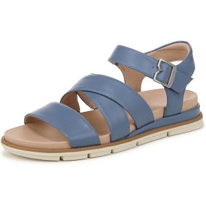 imageDr Scholls Shoes Womens Timeless Life Flat SandalBlue Horizon Smooth