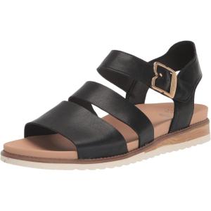 imageDr Scholls Womens Island Glow Flat SandalBlack Smooth