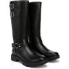 imageDr Scholls Womens Headstart Moto Knee High BootBlack Smooth