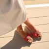 imageDr Scholls Womens Nice Iconic Flat SandalHeritage Red