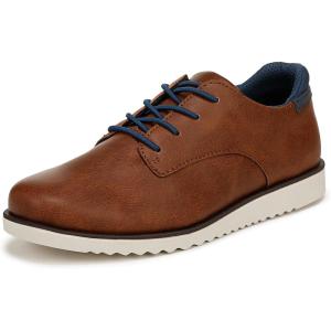 imageDr Scholls Boys Sync Kids SneakerDark Honey Faux Leather