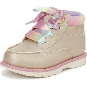 imageDr Scholls Shoes Boys Classic First Walker ShoeGold Rainbow Shimmer