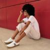 imageDr Scholls Womens Madison Lace SneakerWhiteBlue Fabric