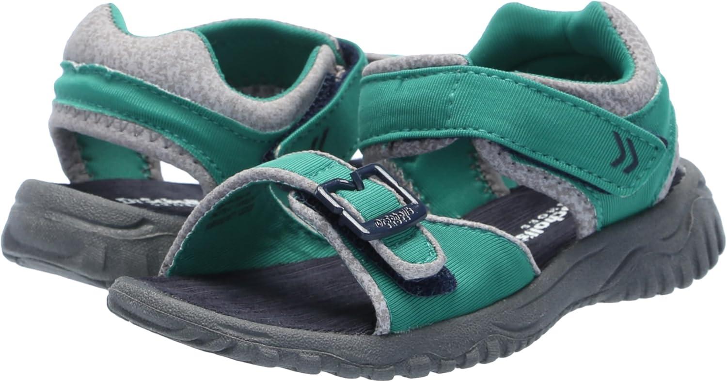 imageDr Scholls Kids BabyGirls Time2play Toddler Sport SandalCourt Green Fabric