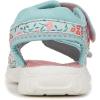 imageDr Scholls Kids BabyGirls Time2play Toddler Sport SandalAqua Blue Floral Nylon