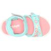 imageDr Scholls Kids BabyGirls Time2play Toddler Sport SandalAqua Blue Floral Nylon