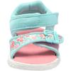 imageDr Scholls Kids BabyGirls Time2play Toddler Sport SandalAqua Blue Floral Nylon