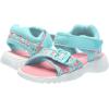 imageDr Scholls Kids BabyGirls Time2play Toddler Sport SandalAqua Blue Floral Nylon