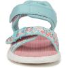imageDr Scholls Kids BabyGirls Time2play Toddler Sport SandalAqua Blue Floral Nylon