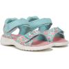 imageDr Scholls Kids BabyGirls Time2play Toddler Sport SandalAqua Blue Floral Nylon