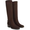 imageDr Scholls Shoes Womens Adeline Knee High BootDark Umber Brown Wide Calf