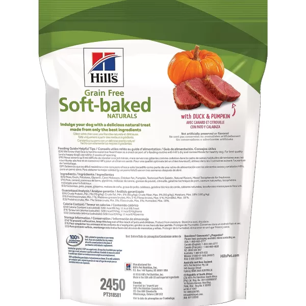 imageHills Grain Free Dog Treats SoftBaked Naturals with Beef amp Sweet Potatoes Soft Healthy Dog Snacks 8 oz BagDuck amp Pumpkin