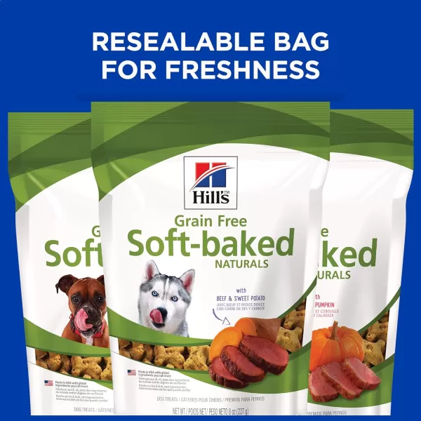 imageHills Grain Free Dog Treats SoftBaked Naturals with Beef amp Sweet Potatoes Soft Healthy Dog Snacks 8 oz BagVariety Pack