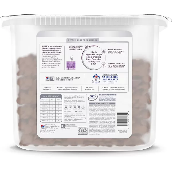 imageHills Pet Nutrition Science Diet Adult Sensitive Stomach amp Skin Pollock Meal amp Barley Recipe Dry Cat Food 35 lb BagChicken amp Rice 20 Pound Pantry Pack