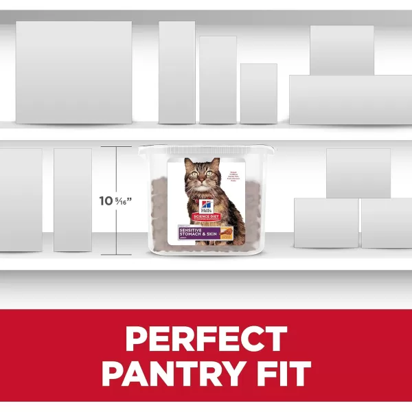 imageHills Pet Nutrition Science Diet Adult Sensitive Stomach amp Skin Pollock Meal amp Barley Recipe Dry Cat Food 35 lb BagChicken amp Rice 20 Pound Pantry Pack