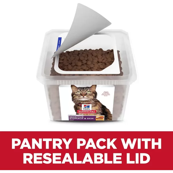 imageHills Pet Nutrition Science Diet Adult Sensitive Stomach amp Skin Pollock Meal amp Barley Recipe Dry Cat Food 35 lb BagChicken amp Rice 20 Pound Pantry Pack
