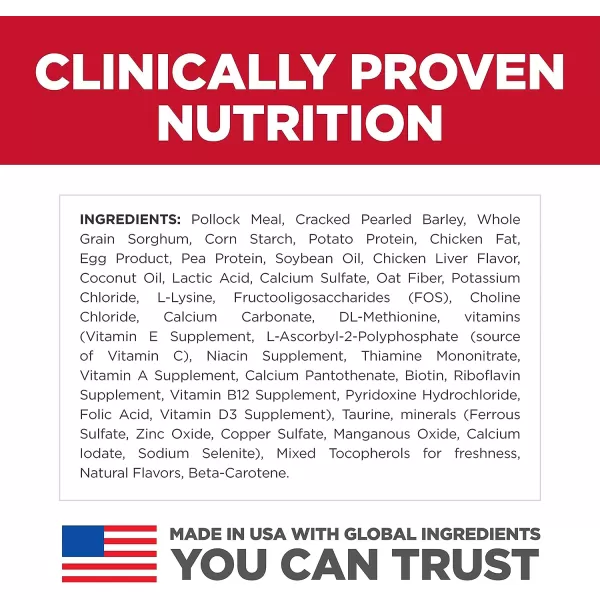 imageHills Pet Nutrition Science Diet Adult Sensitive Stomach amp Skin Pollock Meal amp Barley Recipe Dry Cat Food 35 lb BagPollock amp Insect Meal 35 Pound Pack of 1