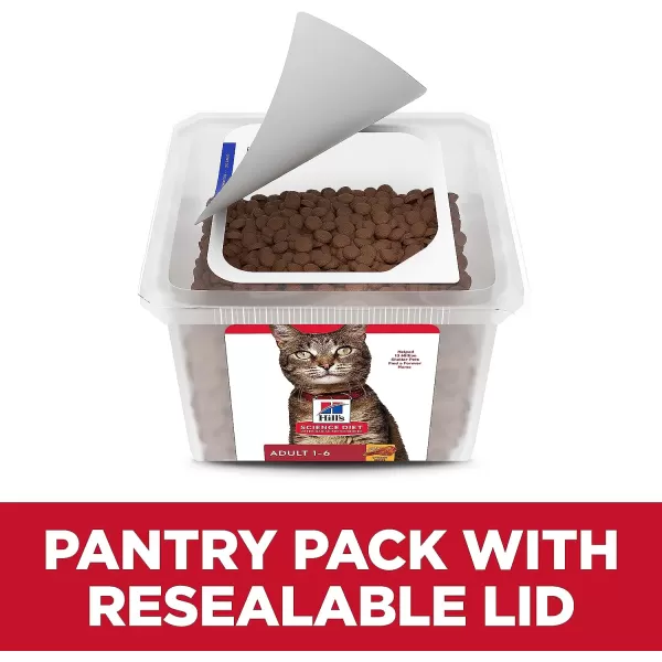 imageHills Pet Nutrition Science Diet Dry Cat Food Adult Chicken Recipe 20 lb Pantry PackHills Pet Nutrition Science Diet Dry Cat Food Adult Chicken Recipe 20 lb Pantry Pack