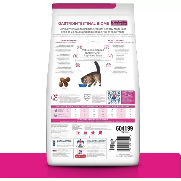 imageHills Prescription Diet Gastrointestinal Biome DigestiveFiber Care Chicken amp Vegetable Stew Wet Cat Food Veterinary Diet 29 oz Cans 24Pack85 Pound Pack of 1