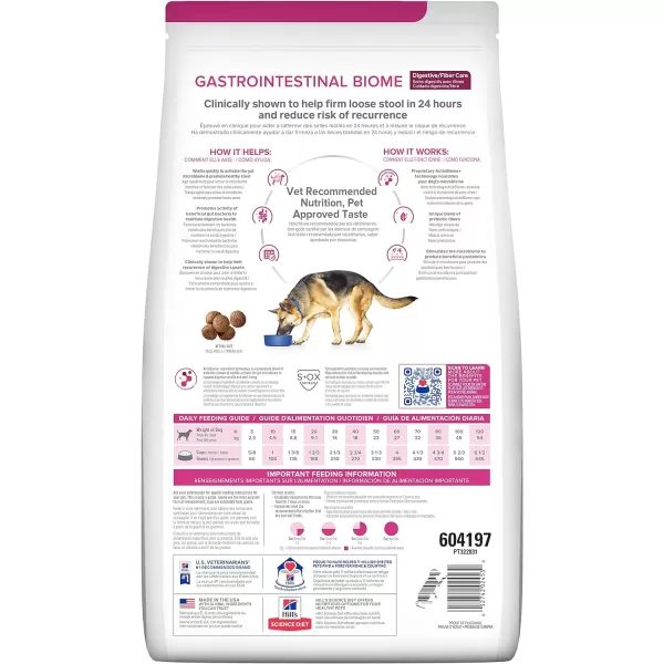 imageHills Prescription Diet Gastrointestinal Biome DigestiveFiber Care with Chicken Dry Dog Food Veterinary Diet 16 lb BagHills Prescription Diet Gastrointestinal Biome DigestiveFiber Care with Chicken Dry Dog Food Veterinary Diet 16 lb Bag