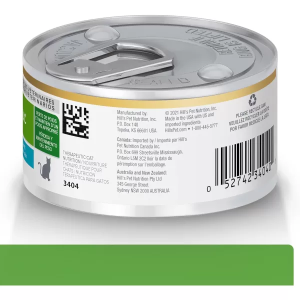 imageHills Prescription Diet Metabolic Weight Management Vegetable amp Tuna Stew Wet Cat Food Veterinary Diet 29 oz Cans 24PackVegetable amp Tuna Stew 24 x 29 oz