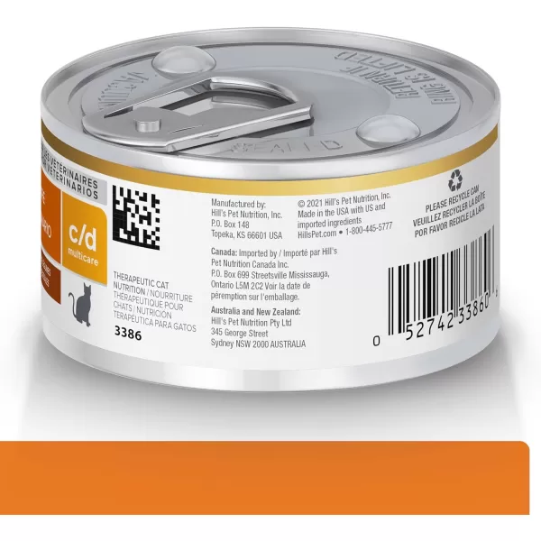 imageHills Prescription Diet cd Multicare Urinary Care Chicken Flavor Wet Dog Food Veterinary Diet 13 oz Cans 12PackChicken amp Vegetable 29 Ounce Pack of 24