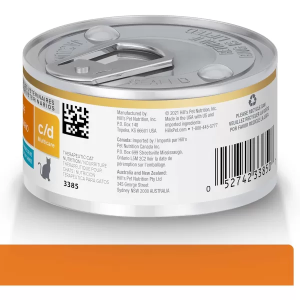 imageHills Prescription Diet cd Multicare Urinary Care Chicken Flavor Wet Dog Food Veterinary Diet 13 oz Cans 12PackTuna amp Vegetable 29 Ounce Pack of 24