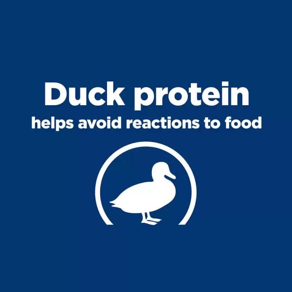 imageHills Prescription Diet dd Food Sensitivities Duck amp Green Pea Formula Dry Cat Food Veterinary Diet 85 lb Bag24 x 55 oz Cans