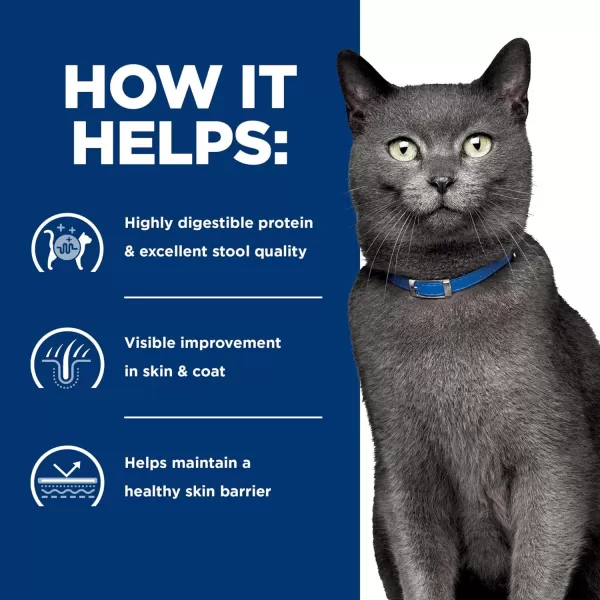 imageHills Prescription Diet dd Food Sensitivities Duck amp Green Pea Formula Dry Cat Food Veterinary Diet 85 lb Bag24 x 55 oz Cans