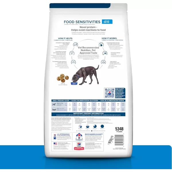 imageHills Prescription Diet dd Food Sensitivities Grain Free Potato amp Venison Flavor Dry Dog Food Veterinary Diet 25 lb Bag8 Pound Pack of 1