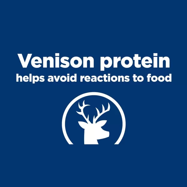 imageHills Prescription Diet dd Food Sensitivities Venison amp Green Pea Formula Dry Cat Food Veterinary Diet 85 lb Bag35 Pound Pack of 1