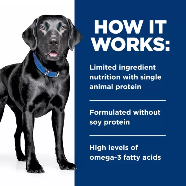 imageHills Prescription Diet dd SkinFood Sensitivities Grain Free Potato amp Salmon Flavor Dry Dog Food Veterinary Diet 25 lb Bag12 x 13 oz Cans