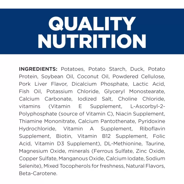 imageHills Prescription Diet dd SkinFood Sensitivities Potato amp Duck Formula Dry Dog Food Veterinary Diet 8 lb Bag176 Pound Pack of 1