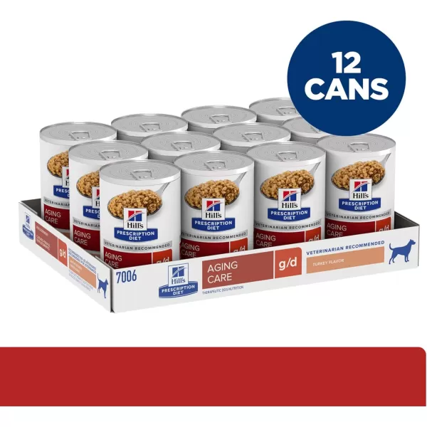 imageHills Prescription Diet gd Aging Care Turkey Flavor Wet Dog Food Veterinary Diet 13 oz Cans 12PackHills Prescription Diet gd Aging Care Turkey Flavor Wet Dog Food Veterinary Diet 13 oz Cans 12Pack