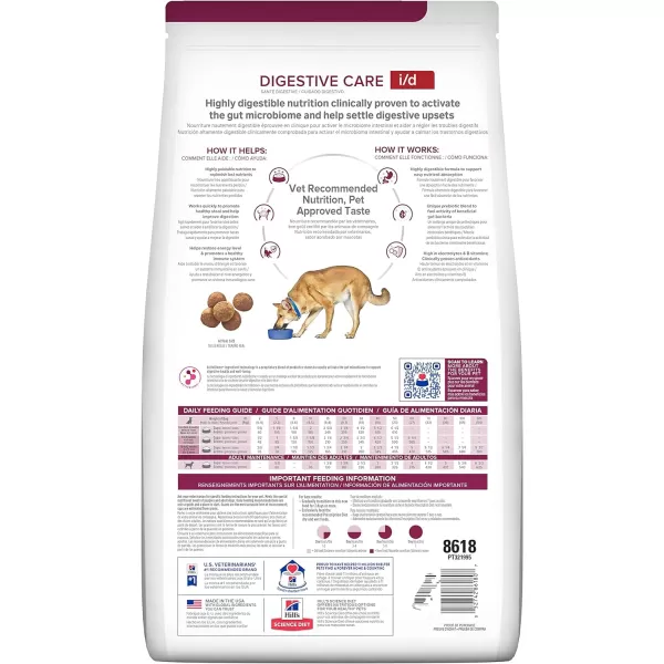 imageHills Prescription Diet id Digestive Care Chicken Flavor Dry Dog Food Veterinary Diet 275 lb Bag85 Pound Pack of 1