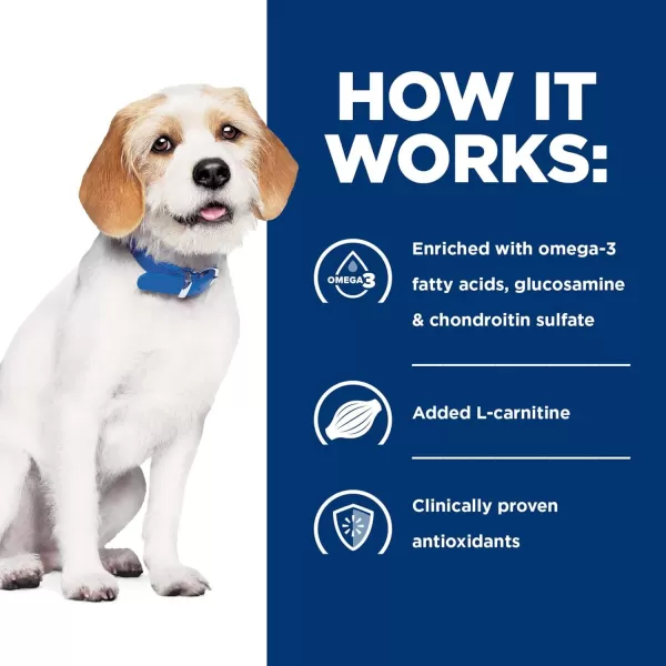 imageHills Prescription Diet jd Joint Care Chicken Flavor Dry Dog Food Veterinary Diet 85 lb BagChicken Small Bites 85 Pound Pack of 1