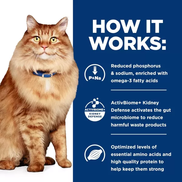 imageHills Prescription Diet kd  jd Kidney  Mobility Chicken Flavor Dry Cat Food Veterinary Diet 64 lb Bag635 Pound Pack of 1