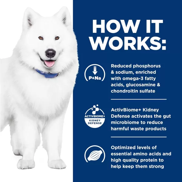 imageHills Prescription Diet kd Kidney Care  jd Joint Care Chicken amp Vegetable Stew Flavor Wet Dog Food Veterinary Diet 125 oz Cans 12Pack85 Pound Pack of 1