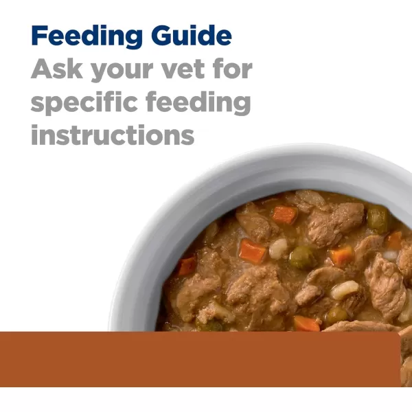 imageHills Prescription Diet kd Kidney Care Beef amp Vegetable Stew Wet Dog Food Veterinary Diet 125 oz Cans 12PackChicken amp Vegetable Stew 12 x 125 oz