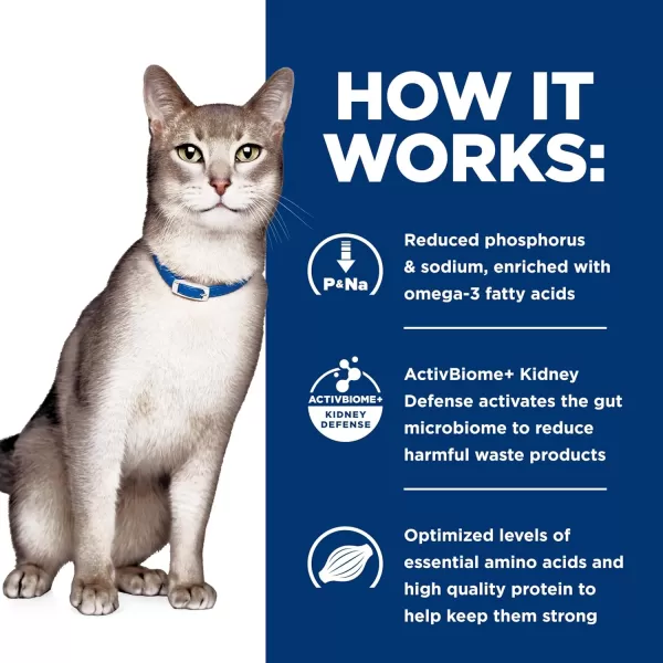 imageHills Prescription Diet kd Kidney Care with Chicken Dry Cat Food Veterinary Diet 4 lb BagChicken 4 Pound Pack of 1