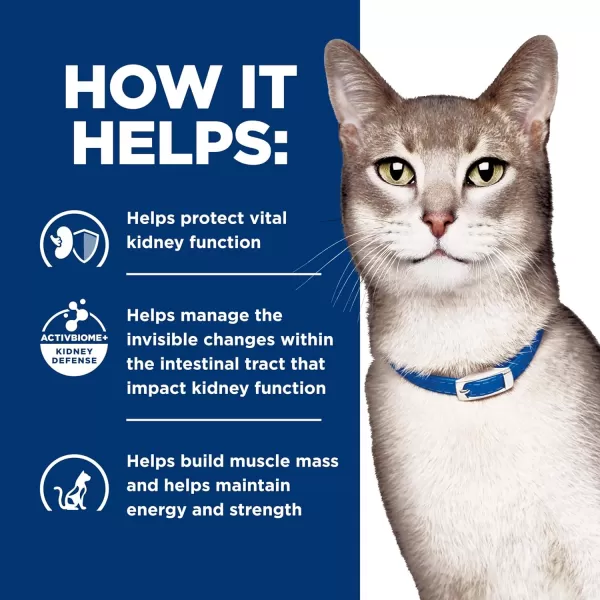 imageHills Prescription Diet kd Kidney Care with Chicken Dry Cat Food Veterinary Diet 4 lb BagChicken 4 Pound Pack of 1