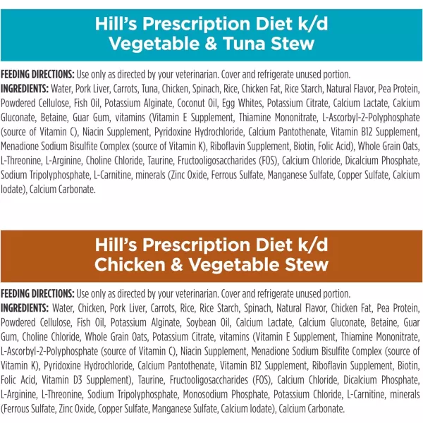 imageHills Prescription Diet kd Stew Variety Pack Veterinary DietHills Prescription Diet kd Stew Variety Pack Veterinary Diet
