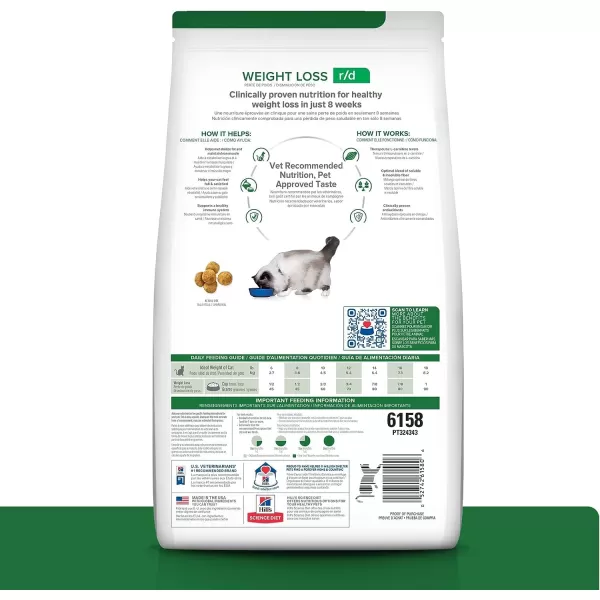 imageHills Prescription Diet rd Weight Reduction Chicken Flavor Wet Cat Food Veterinary Diet 55 oz Cans 24Pack4 Pound Pack of 1