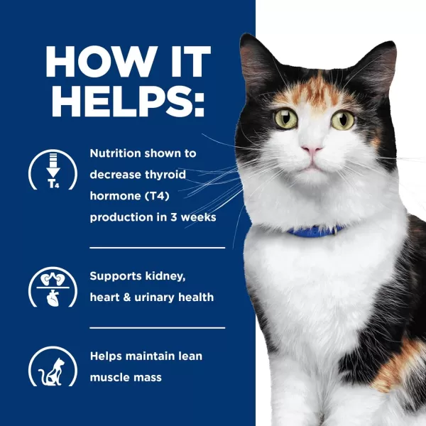 imageHills Prescription Diet yd Thyroid Care with Chicken Wet Cat Food Veterinary Diet 55 oz Cans 24Pack24 x 55 oz Cans